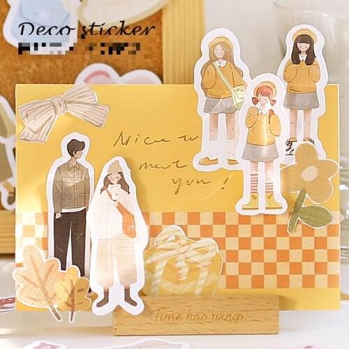 40sheets/set Sticker Set Diy Cute Stickers Ins Style Scrapbooking School Suppliers Stationery Art Supplies