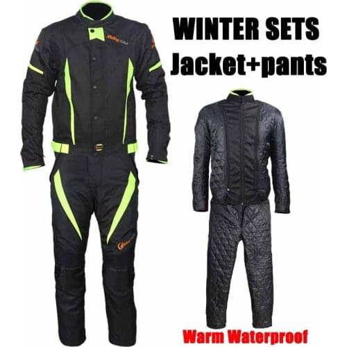 NEW ARRIVE! Riding Tribe Black Reflect Racing Winter Jackets and Pants,motorcycle jacket summer Waterproof Suits Trousers