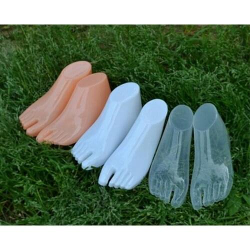 Wholesale 18*6.5cm child stockings model short legs foot baby mannequin body silicone foot model for Sock Display 2pc/lot M00546