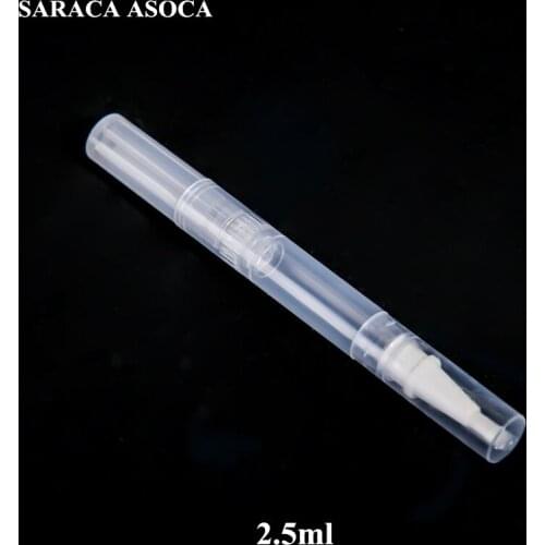 2.5ml Nail Oil Empty Pen Botttle With Brush Applicator Portable Beauty Cosmetic For Lip Gloss Nails Nutrition Oil 50pcs/lot