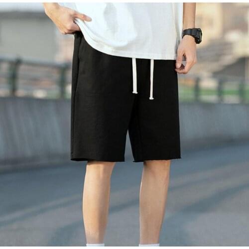 2021 Summer Men Cotton Shorts Loose Mens Casual Short Joggers Shorts
