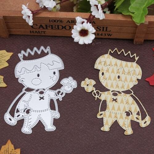 Prince Holding Flowers Metal Cutting Dies For DIY Embossing Paper Photo Album Gift Cards Making Scrapbooking Craft New Dies