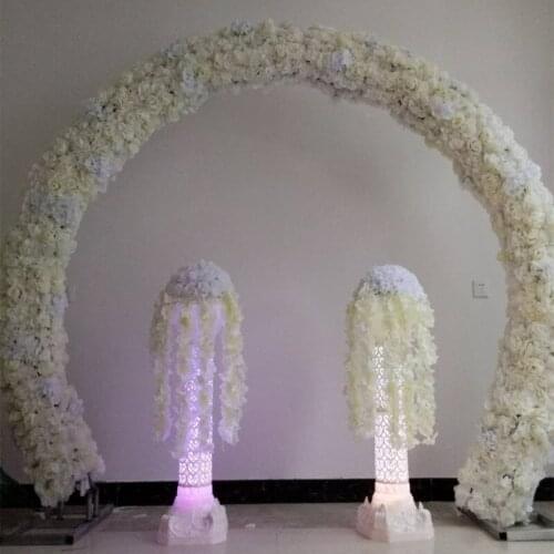 Wedding Decoration Arch Flower Rows Bent Circle Ring Rack DIY Accessories Aisle Decorative Road Cited Supplies Free Shipping