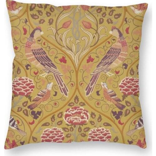 Vintage Floral Pattern By William Morris Cushion Cover 45x45cm Home Decor Printing Throw Pillow for Sofa Double Side