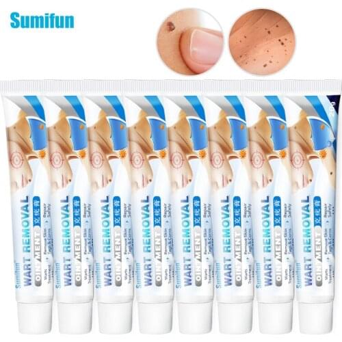 10Pcs Sumifun Skin Tag Remove Cream Skin Beauty Warts Removal Cream Foot Corn Plantar Genital Mole Wart Remover Ointment