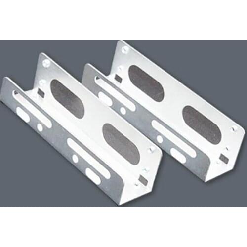 2PCS/Set 3.5 inch Universal Hard Drive Mounting Bracket Adapter for 5.25 inch Bay - 3.5 to 5.25 HDD Drive Adapter Bracket