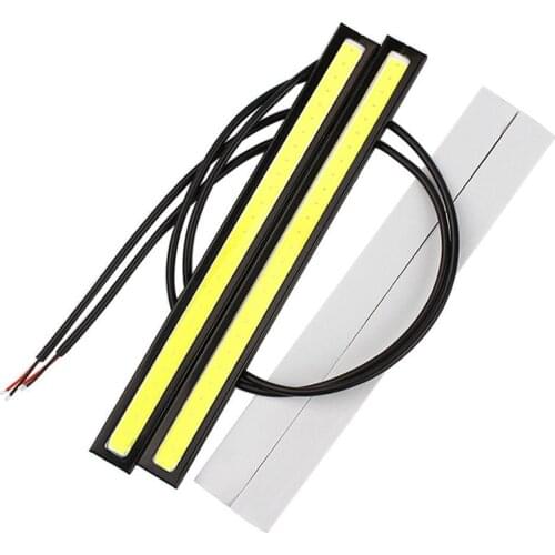 200X 17cm COB Car Daytime Running Light Car LED Strip Light External Light Car Waterproof DRL Light