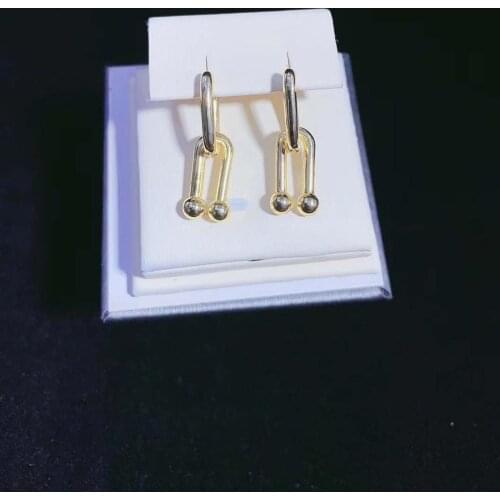 3Pairs 18K Plated Gold Plated Copper dangle earrings for women fashion elegant Bridal Jewelry gift