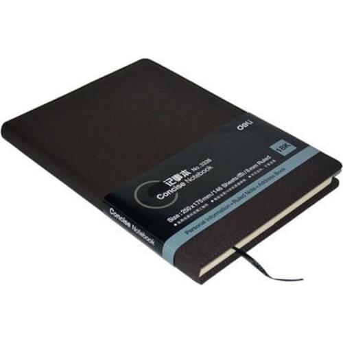 3326 leather surface Notepad 18k*146P leather surface notebook record meeting memo sheets memo pad sticky notes stationery