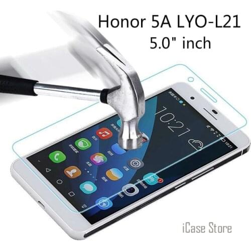 9H Tempered Glass Screen Protector For Huawei Honor 5A LYO-L21 5.0" inch Russia Version Original Protective Explosion-proof Film