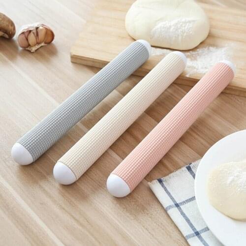 ABS Material 3 colors Noodle Roll Roller Kneading Stick Large Family Baking non-stick Noodle Roll Rolling Pin roller for dough