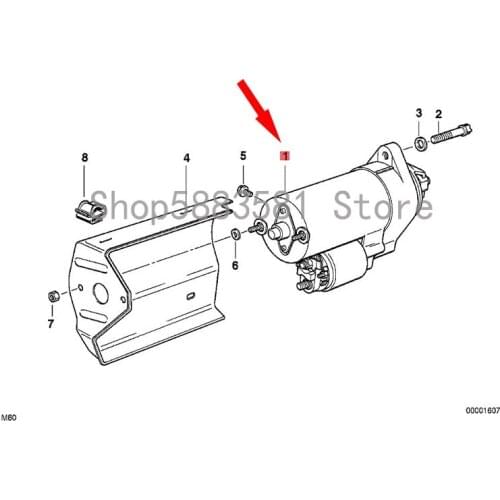 CAR starter warranty Starter motor bm w E31 840CI E32 730I M60 E34 530I M60 engine starter motor assembly Starter assembly