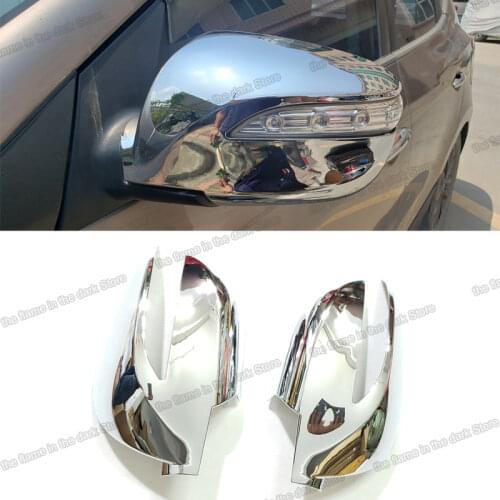 Lsrtw2017 car rearview cover trims chrome for Hyundai IX35 tucson ix 2009 2010 2011 2012 2013 2014 2015 Accessories Auto styling