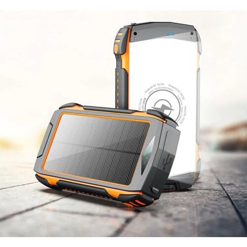 Camping light New Outdoor Solar Portable Battery 20000 MAh Mobile Phone 10 W Wireless Mobile Power Tent Lamp