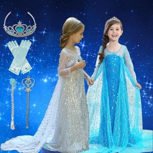 Queen Clothing Set Fantasia Cosplay Princess Costume Children Party Halloween Carnival Dress for Girls Size 4-10 Years
