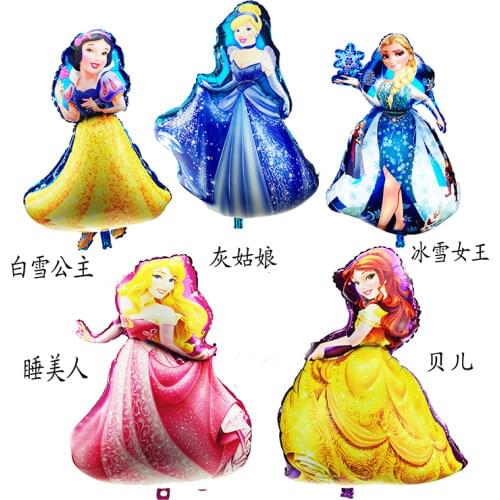 Disney Snow Barbie Snow White Girl Surprise Doll Childrens Birthday Party Decorative Cartoon Aluminum Film Balloon