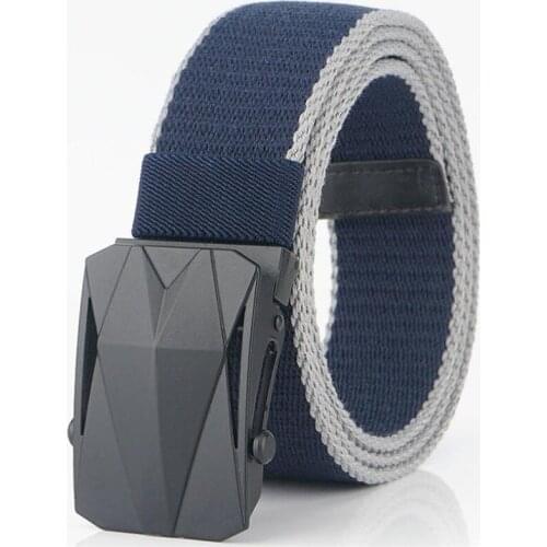 FLYING ART 3.8cm wide tactical casual canvas belt alloy quick release youth jeans cotton belt