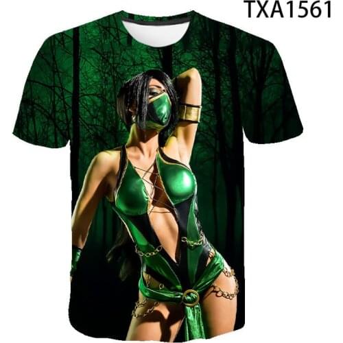 Summer New mortal kombat Streetwear Fashion T-shirt Boy Girl Kids 3D Printed Short Sleeve Casual Men Women Children Cool Tops