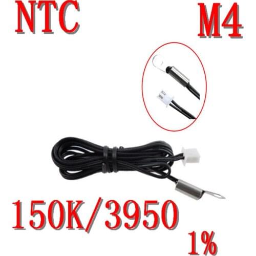 M4 screw ear NTC temperature sensor 150K/3950 NTC thermistor 150K B value 3950 1% probe temperature measurement NTC150K/3950