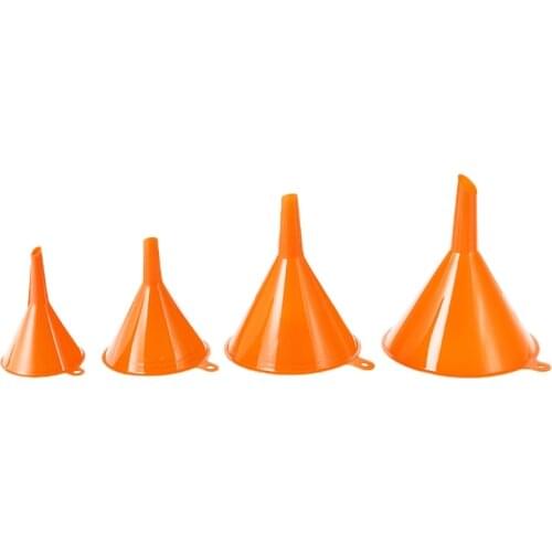 4Pcs Plastic Funnel Set for Car Oil Gas and Fluids Auto Home Kitchen Function E7CA