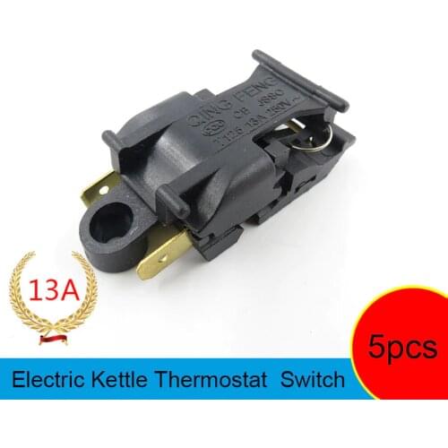 5pcs T125 XE-3 JB-01E 13A Heating Element Kettle New Spare Parts Electric Kettles Switch Water Heater Switch