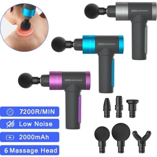 New Massage Gun Deep Tissue Muscle Massager Relaxer Electric Deep Vibration Fitness Equipment for Pain Relief Fitness Shaping