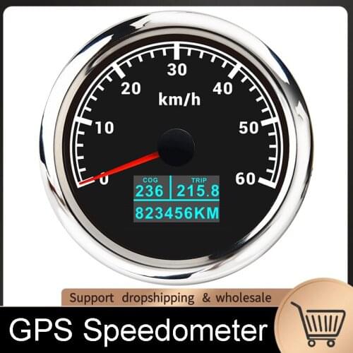 New 85MM GPS Speedometer 3 In 1 LCD Display Speed Odometer With COG Trip Total Mileage Fit For Car Boat Marine Motorcycle 9-32V
