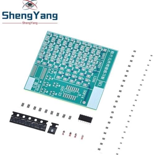 DIY Circuit Board PCB SMT SMD Soldering Practice Board DIY Kit Fanny Skill Training Electronic Suit 77PCS components