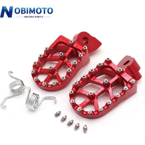 3 Color Motorcycle FootRest Footpegs CNC Foot Pegs Pedals For YAMAHA 65 85 125 250 426 450F FX WR YZ Dirt Pit Bike Motocross