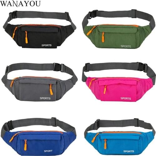 WANAYOU Ultra-Light Running Belt Bag Multifunction Waist Pack Waterproof Chest Bag Zipper Wallet Pouch Travel Bicycle Hiking Bag