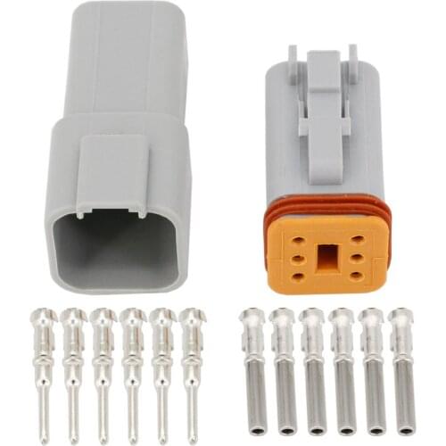 DT04-6P/DT06-6S Connectors 6 Pin Automobile waterproof wire electrical male female connector plug 22-16AWG DJ3061Y-1.6