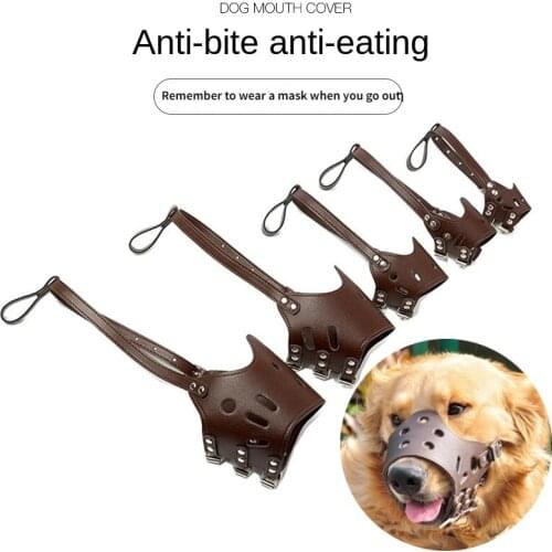 Adjustable muzzle for puppies Mask Bite Prevention Golden Retriever Samoye Bark Arrest Dog Collar for puppies