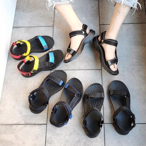 Mens Sandals Unisex Summer Shoes Lightweight Non-Slip Fashion Couples Sandals Soft Inside Flat Heels 36-46 Beach Slippers New