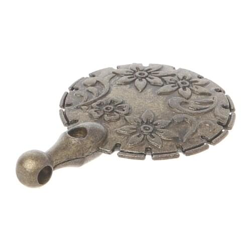 Sewing Thread Yarn Cutter Pendant Round Shape Antique Bronze Craft DIY Tool Home D2TD