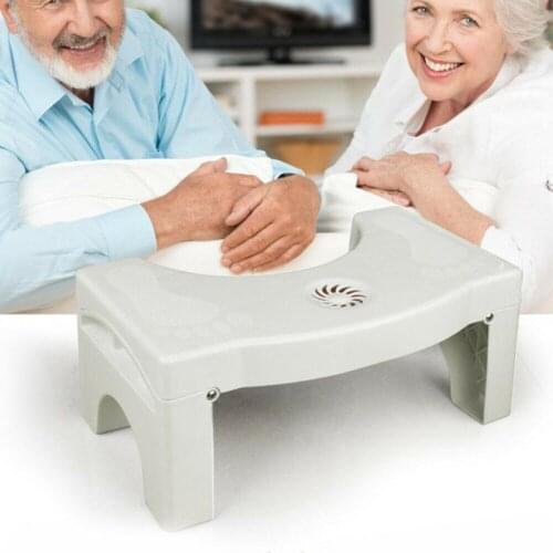 Toilet Step Stool Bathroom Squatting Platform Helps Bowel Movement Fold Away