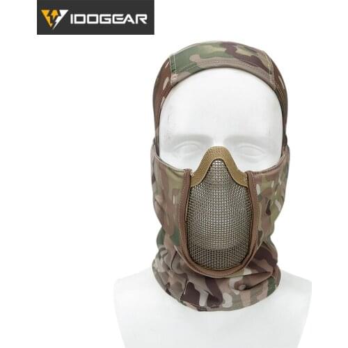 Tactical headgear field wire Face shield high elastic fabric air face shield outdoor protective face shield