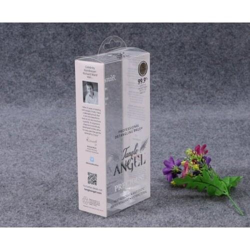 Custom hair extension pvc plastic packaging box cosmetic packing box with excellent quality ---PX20346