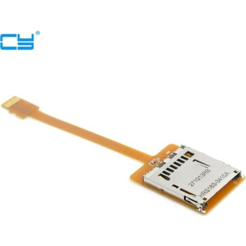 Micro SD TF Memory Card Kit Male to SD Female Extension Soft Flat FPC Cable Extender 10cm