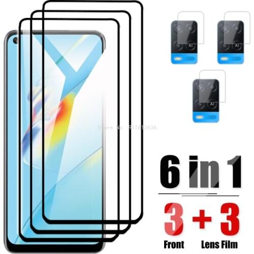 Protective Glass For Oppo A54 A74 A94 4G Camera Lens Screen Protector On For Oppo A54 5G Tempered Glass HD Front Film A 54 74 94