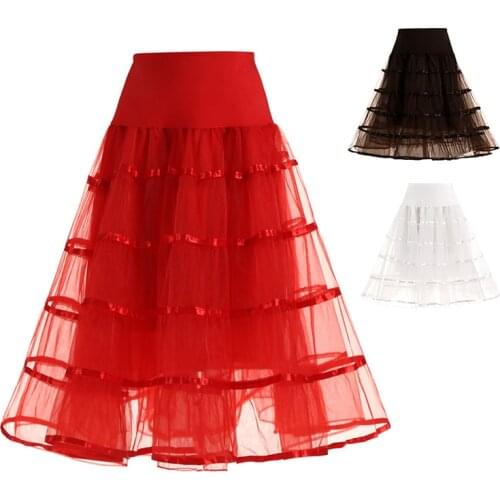 Petticoat Tulle Wedding Ball Gown Black White Under Skirt Crinoline Long petticoats Bridal Accessories 2018