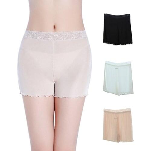 Birdsky OR-40, Women silk boxer shorts, safety pants safe underwear, knickers, high waist, 30% mulberry silk, 5 solid colors