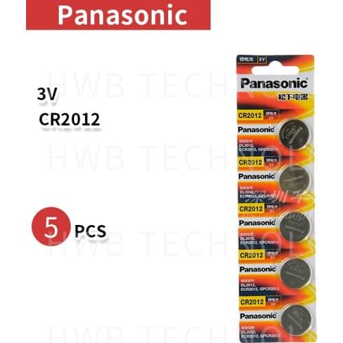 5PCS /lot New Original Panasonic CR2012 3V button cell good quality