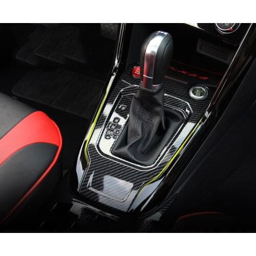Car Console Gear shift Panel Water Cup Holder Coffee Bottle Placement Decoration Cover Trim For Volkswagen VW T-ROC 2017 2018