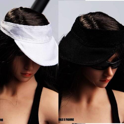 2 Colors Baseball Cap Black/White Color 1:6 Scale Action Figure TYM065 Golf Cap sunhat For Obitsu Doll Figure Accessory