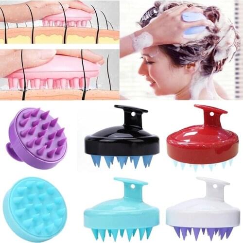Silicone Head Body To Wash Clean Care Hair Root Itching Scalp Massage Comb Shower Brush Bath Spa Anti-Dandruff Shampoo Brush