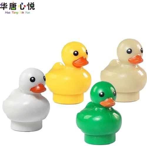 Friends Animal Series Printed Duck 5 MOC Building Blocks Educational Toys Childs Gift Decoration Sets Friends Girl With Toys