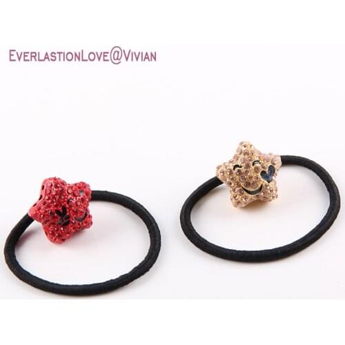 Costume jewelry hair accessories stars Girl Tiara Scrunchies hair ponytail elastic hair bands decoration for the hair