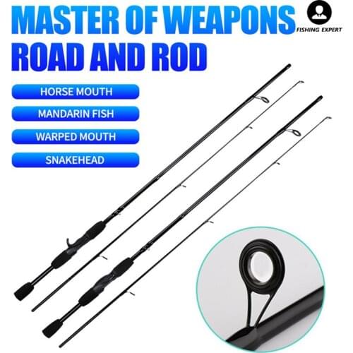 Japan High Quality 1.8m 2.1m 2.4m Lure Rod Carbon Sea River Lake Reservoir Stream Casting Spinning Hollow Portable Fishing Pole