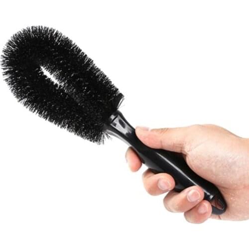 1PC Car Wheel Brush Tire Rim Washing Tool Vehicle Tyre Cleaning Brushes Black Auto detailing brush Care Car Accessories Car Wash