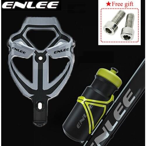 2PC ENLEE MTB bottle holder Ultralight Water Bottle Holder Rack Mountain folding bicylce Cage Highly Elastic bike Accessories